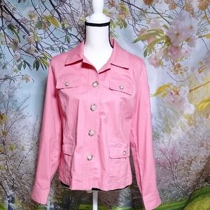 Appleseed's Pink Button-Up Blazer
